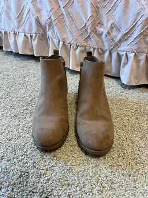 Old Navy Brown Ankle Booties 8 thumbnail 2
