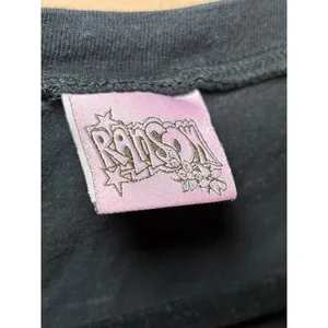 Ransom T-Shirt 2XS Black Pink Graphic Butterfly Y2K‎ 90s McBling Grunge Sleaze thumbnail 4