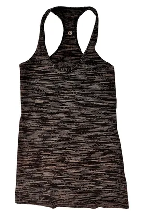 Lululemon Cool Racerback II Nulu Tank Dark Carbon‎ Yoga Running Workout Small/XS thumbnail 1