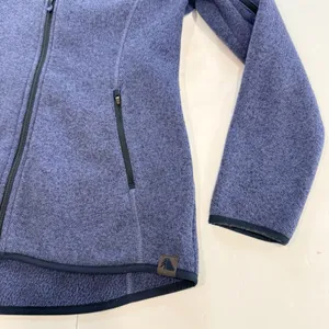LL Bean Blue Sweater Fleece Full Zip Jacket Pockets Small Women Outdoor Classic thumbnail 4
