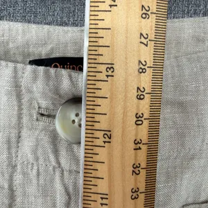 Quince 100% European Linen Patch Pocket Wide Leg Pants Flax Beige Size 16 thumbnail 9