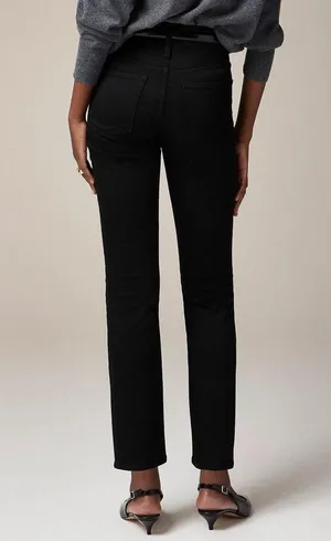 J. Crew Women’s Mid-rise slim jean in 2003 super-stretch black Size 26 NWOT Flaw thumbnail 3