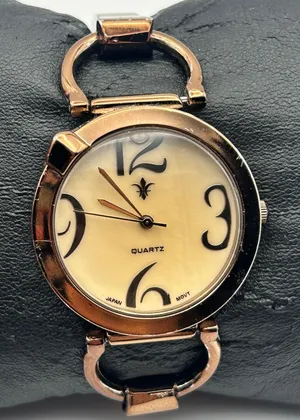 Metallic Brown Exaggerated Stainless Steels Women's Quartz Watch Working Gold thumbnail 1
