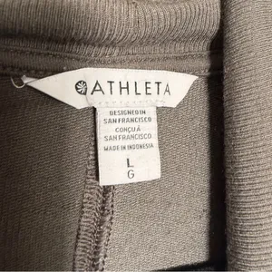 Athleta Draped Open-Front Cardigan - Charcoal Gray Large thumbnail 3