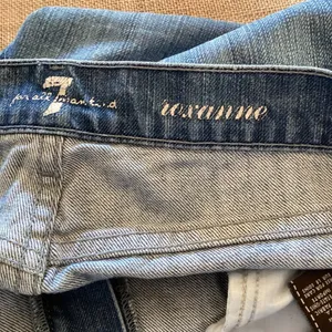 7 For All Mankind Distressed Skinny‎ Jeans Roxanne Style Size 31 Denim Low-Rise thumbnail 3