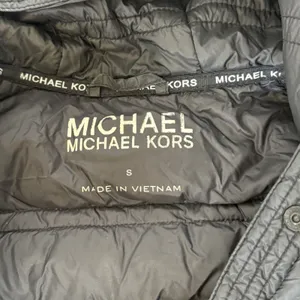 Michael Kors Black Knit-Sleeve Puffer Coat Hooded‎ Zip Up Women's Size Small thumbnail 3