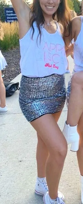 Silver Sparkle Body con Skirt thumbnail 1
