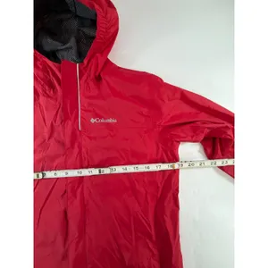 Columbia Girls Red Hooded Rain Jacket Size L 14/16 Mesh Lined RB2118 thumbnail 4