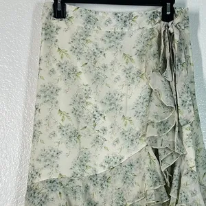 M Skirt NWT Marlene Floral Ruffle Tiered Maxi Cottage Core Romantic Fairy thumbnail 4