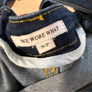 WeWoreWhat Denim Skinny Overalls‎ thumbnail 6