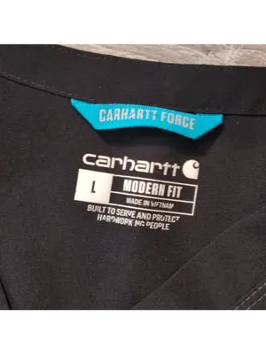 Carhartt Black And Blue Force Modern Fit Scrub Top Size Large thumbnail 5