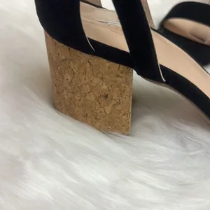 Anne Taylor Black and Cork Chunky heeled sandals‎ Size 7.5 BIN 16 thumbnail 5