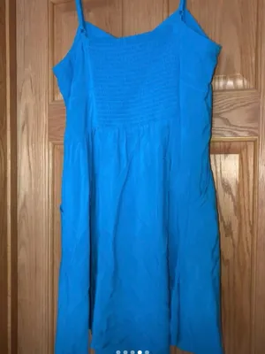 Express Bright Blue Spaghetti-Strap Mini Dress thumbnail 4