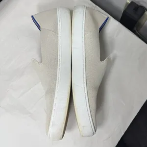 Rothy’s The Original Slip-On Sneaker Off-White/ Light Gray Sz 10 thumbnail 5