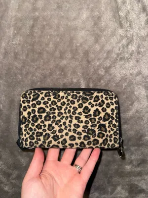 Nine West Leopard Print Zip Around Wallet thumbnail 3