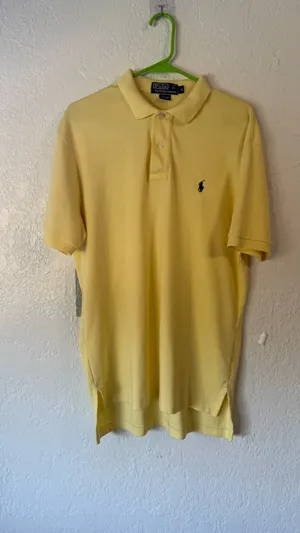 Vintage 90s Polo Ralph Lauren Yellow Polo Shirt - Men's M - Classic Fit thumbnail 4