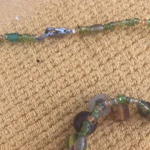 Elegant Green and Brown Beaded choker Necklace thumbnail 5