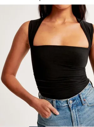 Abercrombie Red Ava Top thumbnail 2