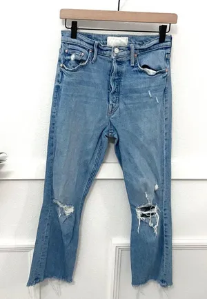 Mother Superior Distressed Stone Blue Jeans Size 26 thumbnail 1