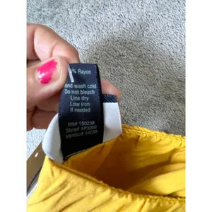 Daytrip BKE Flowy Wide Leg Cropped Jumpsuit‎ Yellow Boho Resortwear Medium New thumbnail 10