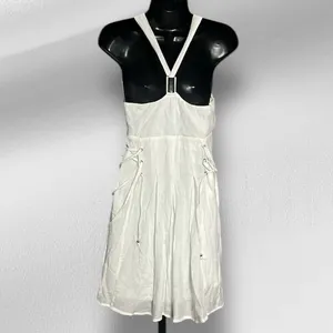 NEW Forever 21 Small Off White Woven Dress with Metal Accents NWT thumbnail 2