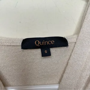 QUINCE Brushed Viscose Cropped Lounge Hoodie Heather Oatmeal Beige Sz Small thumbnail 4