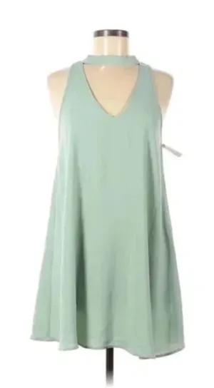 Forever 21 Ribbed Swing Dress in Seafoam Green Size M thumbnail 1