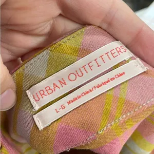 Urban Outfitters Pink & Green Plaid Mini School Girl Skirt Womens L Preppy Fall thumbnail 7