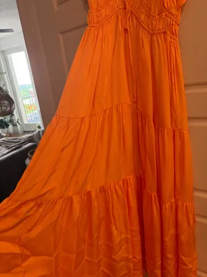Summer maxi dress Orange Size M thumbnail 3
