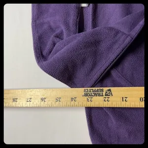 Columbia Fleece Pullover Womens Size M Purple Quarter Zip Long Sleeve Hiking thumbnail 4