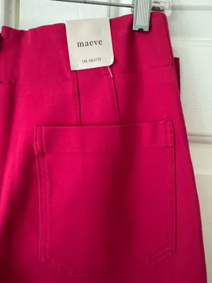 Anthropologie Maeve The Colette Bow-Waist Crop Wide-Leg Pants, Size 25 thumbnail 12