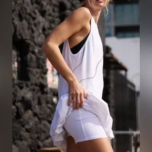 NWT Free People Movement Hot Shot Bubble Set in white women's small relaxed fit thumbnail 5