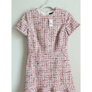 Ann Taylor Tweed Fit & Flare Lined Dress Preppy Legally Blonde Womens Size 2 NEW thumbnail 11