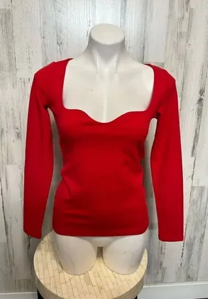 H&M Red blouse thumbnail 1