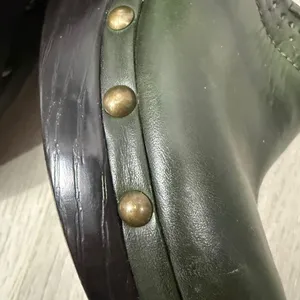 Elegant‎ Dark Green Leather Mules Size 8 thumbnail 5