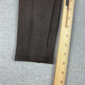 Spanx Faux Suede Leggings Womens Small Brown High Rise Ankle Shaping Pants thumbnail 2
