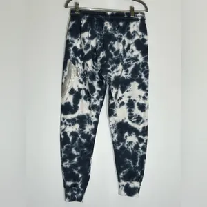 True Religion Tie Dyed Sweat/Lounge Pants Blue/White w/Silver Logo‎ on Side Med thumbnail 2
