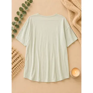 Offline by Aerie Pale Blue Green Yeah Sure Okay Graphic Tee Women Sz S thumbnail 2