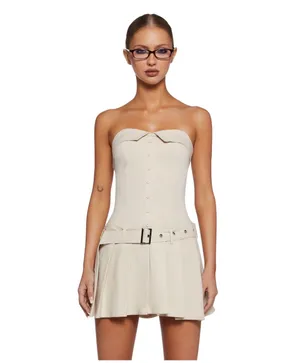 Dolls Kill NWT CREAM MINI DRESS thumbnail 4