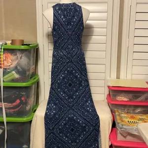 Motherhood Maternity Navy Patterned Maxi Dress thumbnail 5