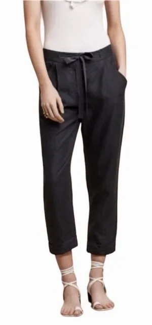 Wilfred Free Aritzia‎ Pants Women Size 4 Tie Waist Tapered Pleated Trouser thumbnail 1