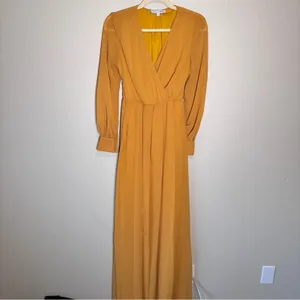 Baltic Born Orange Lydia Faux Wrap Maxi Dress Womens S Boho Fall Classic thumbnail 3