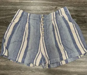 Indigo Rein Striped Short Color Blue Size Medium thumbnail 1