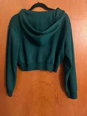Green Divided H&M Cropped Hoodie thumbnail 2