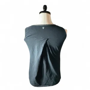 KUHL Organic Cotton V-Neck Embroidered Tank Top Women's Size S Granola Girl‎ thumbnail 2