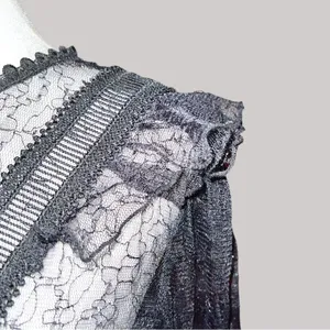 Blashe sheer lace goth style blouse! Black Size M thumbnail 3