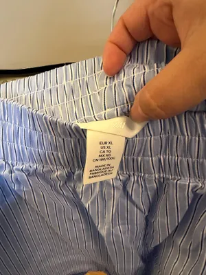 H&M Blue White Shorts thumbnail 3