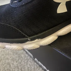 Under Armour Black and White Athletic Sneakers thumbnail 3
