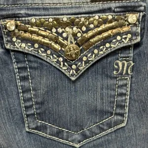 Miss Me Jeans JP5489B2 Boot Cut Distressed Size 29 Color DK131 Y2K Embroidered thumbnail 7