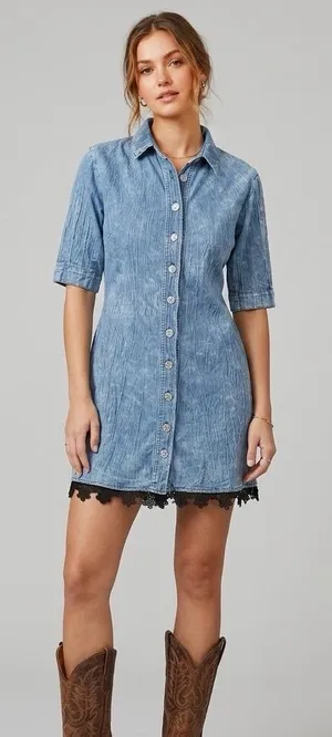 Women’s dress medium Blue thumbnail 1